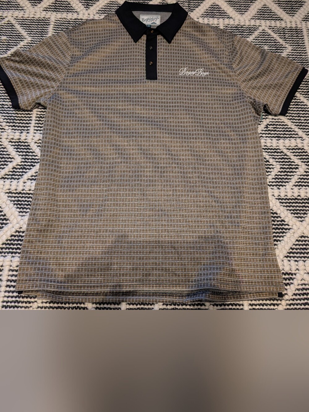 Bogey Boys Gold/Black Short-Sleeve Polo